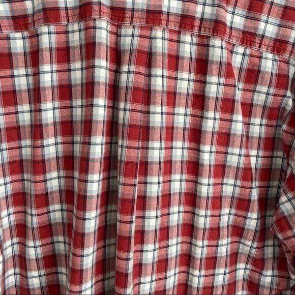 Carhartt Large Red Plaid Cotton Button-Up Shirt - Picture 10 of 11